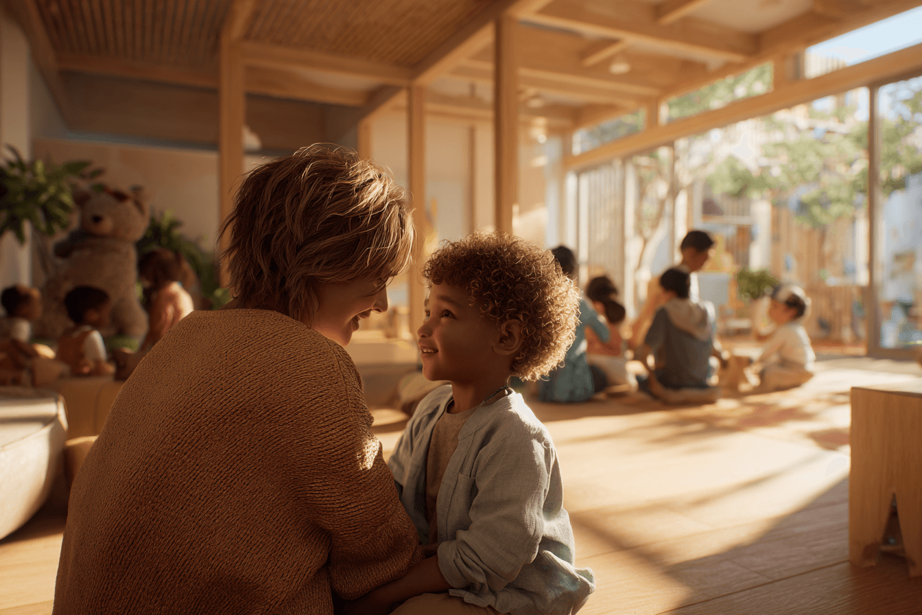 Positive parent-child learning experience showing trust and support in Montreal