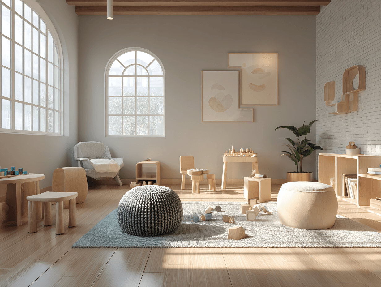 Supportive learning environment with diverse educational materials and activities for children with special needs in Montreal